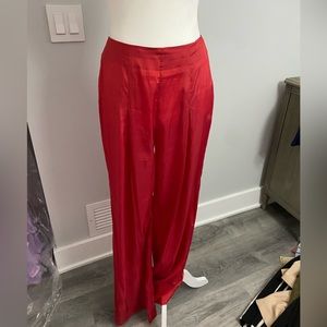 High waisted silk pants by LPA